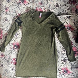 No boundaries olive green dress